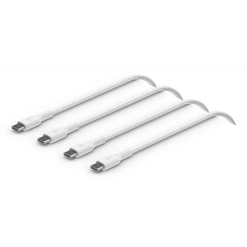 Cable USB Belkin CAB004BT1MWH2PK USB 2.0 1 m USB C blanco
