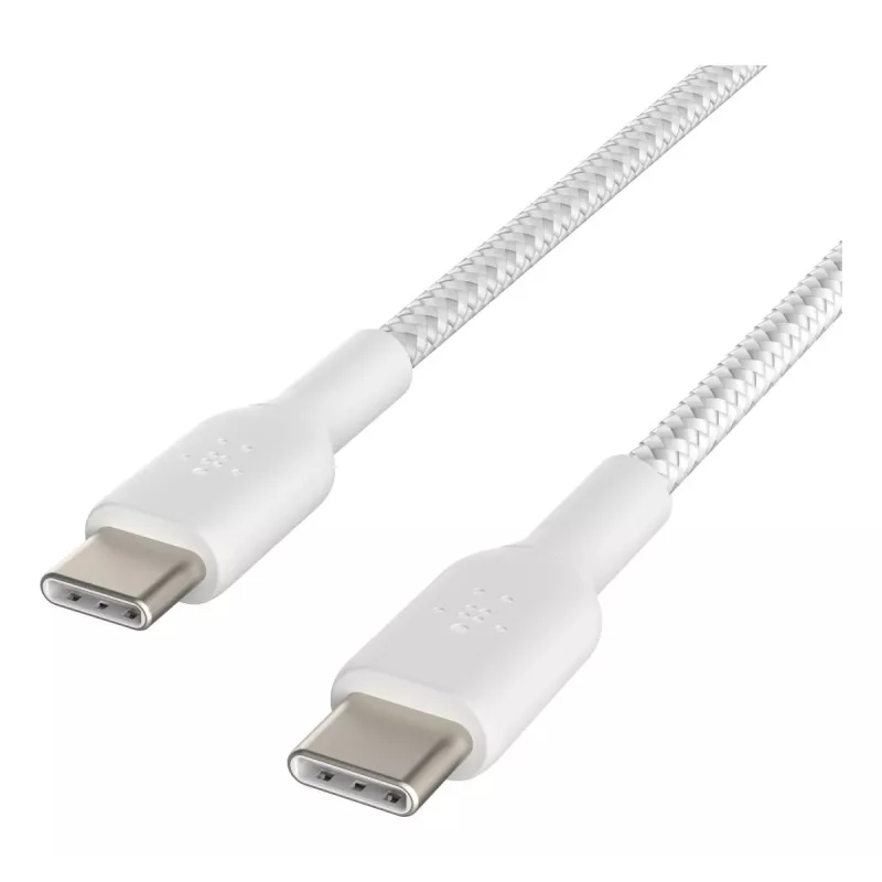 Cable USB Belkin CAB004BT1MWH2PK USB 2.0 1 m USB C blanco