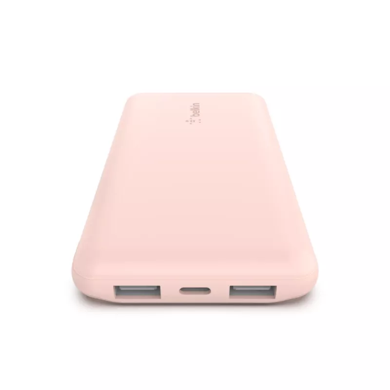 Batería externa BELKIN 10k Mah USB-C/USB-A 15W – rosa