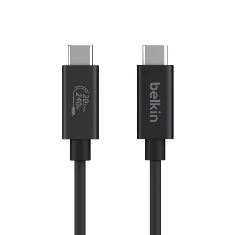 Cable USB Belkin INZ004BT2MBK USB4 Gen 2x2 2 m USB-C Negro