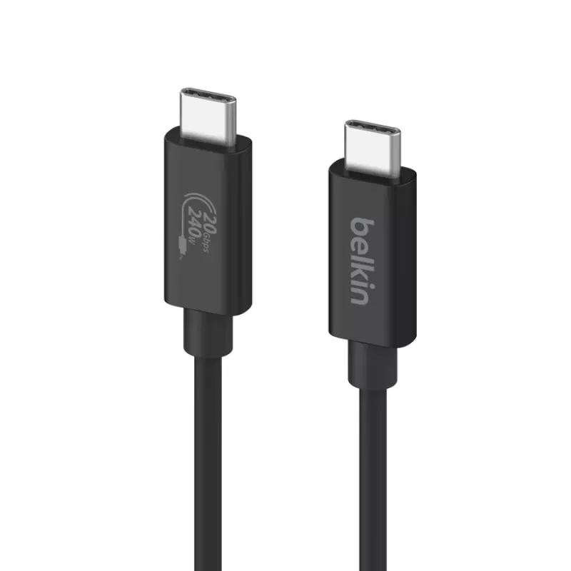 Cable USB Belkin INZ004BT2MBK USB4 Gen 2x2 2 m USB-C Negro