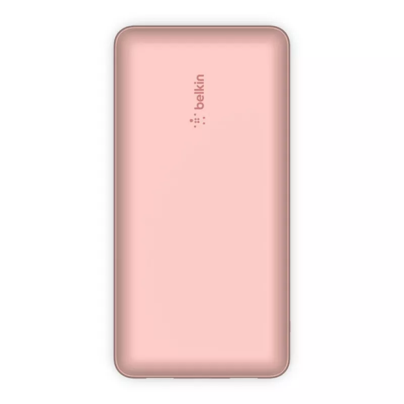 Batería externa BELKIN 20k USB-A y USB-C 15 W Rosa