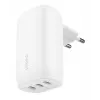 Cargador de pared BELKIN - Boostcharge - Cargador USB-C de 3 puertos - Con PPS 67W - blanco