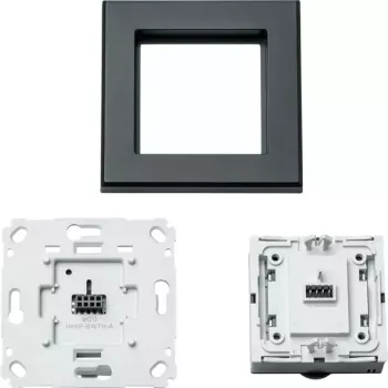 Termostato de pared HomeMatic HmIP-BWTH-A Antracita 230V — Regulador de temperatura ambiente, alimentado por red
