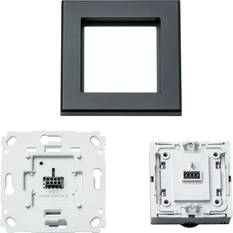 Termostato de pared HomeMatic HmIP-BWTH-A Antracita 230V — Regulador de temperatura ambiente, alimentado por red