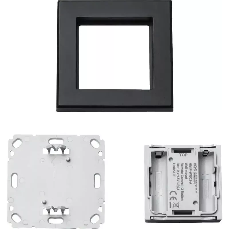 Interruptor de luz Homematic IP 159881A0 — antracita, control por botones, Pila (AAA), IP20, 86×86×19 mm