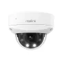 Reolink P437 cámara de seguridad IP domo 4K PoE, 8 MP 3840x2160, zoom óptico 5x 2,7–13,5 mm, visión nocturna en color, H.265, IK10, IP67, microSD hasta 256 GB, blanca