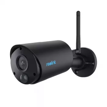 Cámara de vigilancia IP Reolink Argus B320-B — 3 MP bullet exterior inalámbrica, alimentación por batería/solar, Wi‑Fi, IP65, 2304×1296, H.265, audio bidireccional, microSD hasta 128 GB