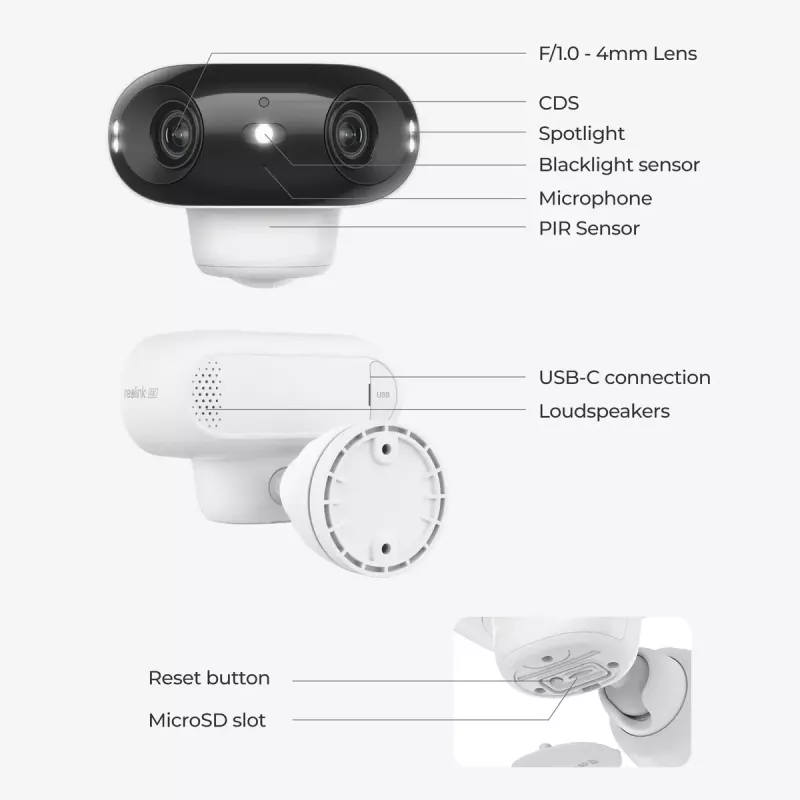Cámara de vigilancia IP Reolink Argus Series B740X IP66