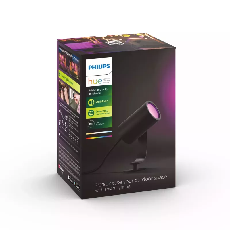 Philips Hue White and Colour Ambiance Lily aplique exterior