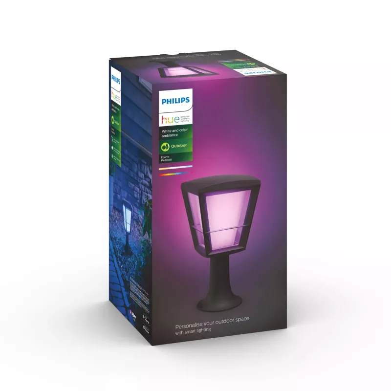 Philips Hue White and colour ambience Econic Outdoor baliza de pie