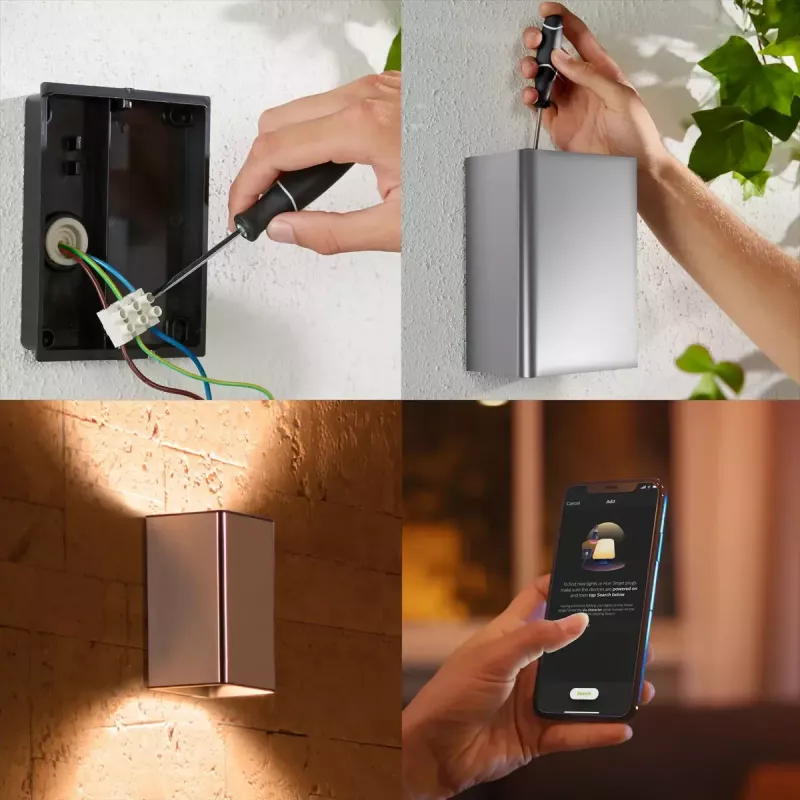 Aplique de pared exterior Philips Hue White and colour ambiance Resonate