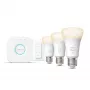 Philips Hue White Starterkit: 3 lámparas inteligentes E27 (1100) + interruptor regulador