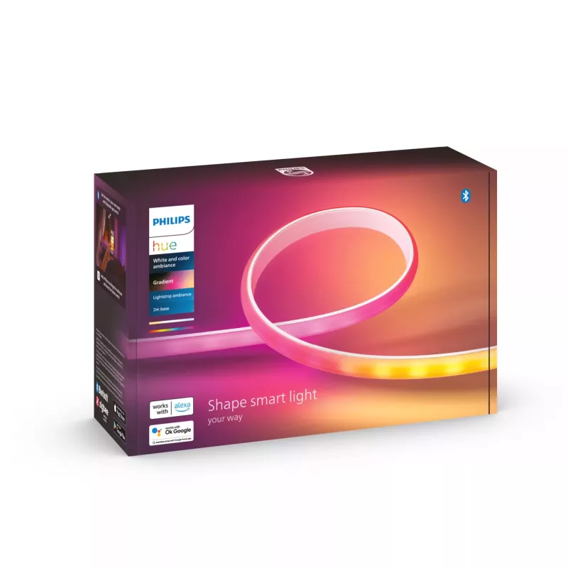 Philips Hue Gradient Lightstrip 2 m kit base, luz ambiental blanca y de color