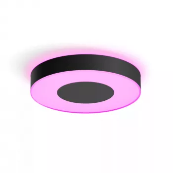 Lámpara de techo inteligente Philips Hue Infuse large negra – White and Color Ambiance, Bluetooth, Ø425×86 mm, 50–60 Hz