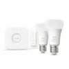 Philips Hue White Ambiance Starter-Set: 2 lámparas inteligentes E27 (1100) + interruptor regulador