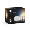 Philips Hue White Ambiance Starter-Set: 2 lámparas inteligentes E27 (1100) + interruptor regulador