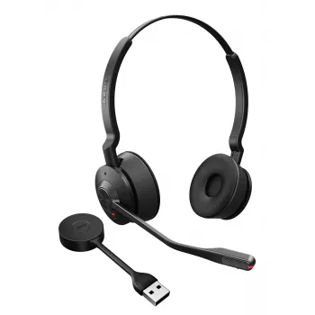 Jabra Engage 55 SE - USB-A UC Estéreo, EMEA/APAC, inalámbrico, 40 - 16000 Hz, oficina/call center, 83 g, auricular, negro