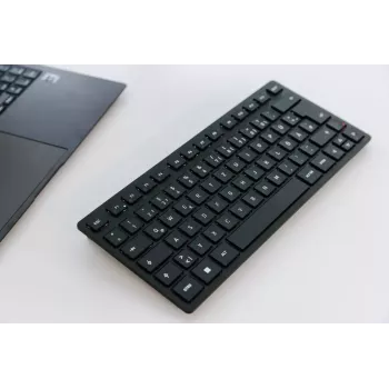 Teclado CHERRY KW 9200 MINI universal USB + RF inalámbrico + Bluetooth QWERTZ alemán negro
