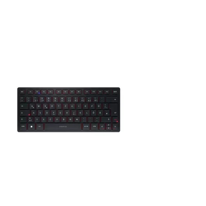 Teclado CHERRY KW 9200 MINI universal USB + RF inalámbrico + Bluetooth QWERTZ alemán negro
