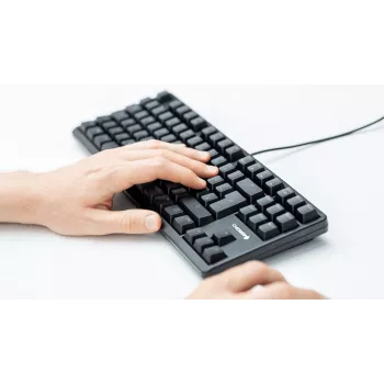 Teclado CHERRY G80-3000N RGB TKL universal USB QWERTZ alemán negro