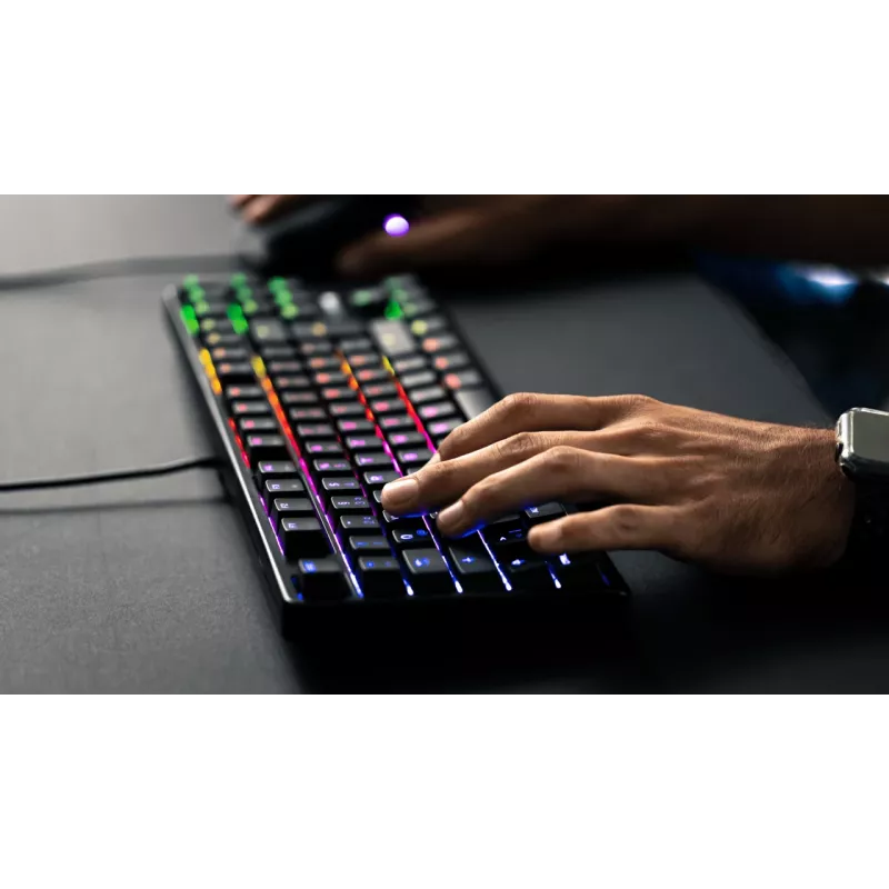 Teclado CHERRY G80-3000N RGB TKL universal USB QWERTZ alemán negro