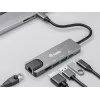 Adaptador multifunción Equip USB-C 5 en 1, HDMI, Gigabit-LAN, USB 3.2 Gen1, 100W USB PD