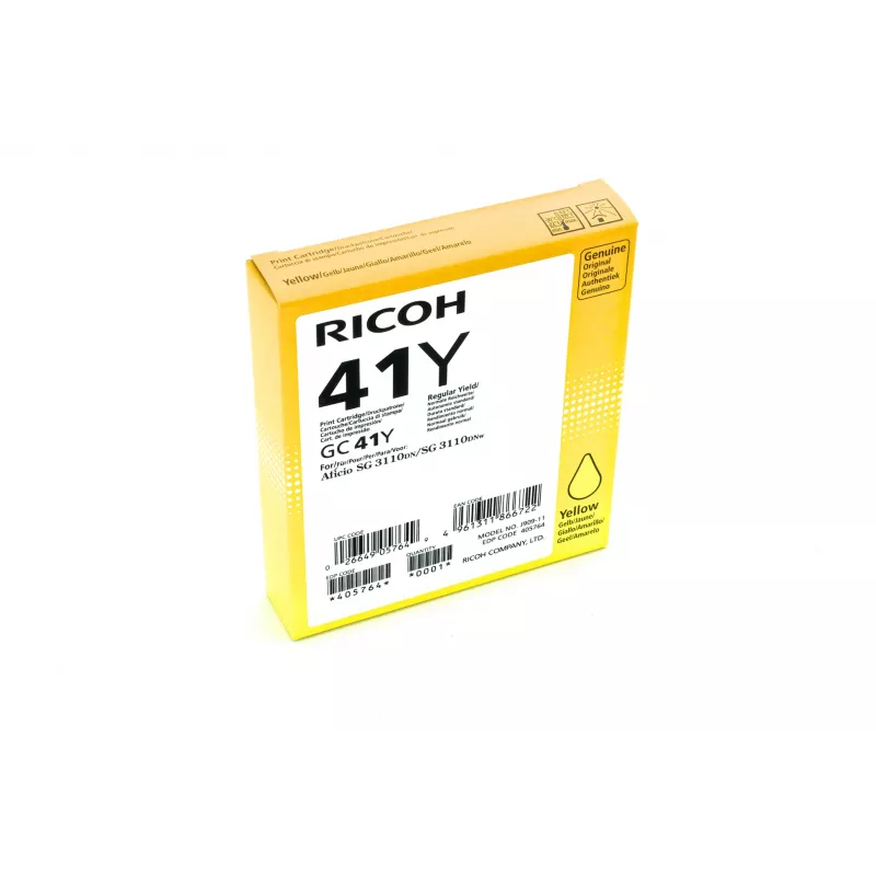 Ricoh 405764 cartucho de tinta 1 ud. original rendimiento estándar amarillo