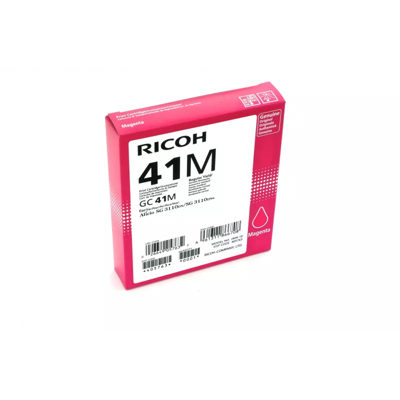 Ricoh 405763 cartucho de tinta 1 ud. original rendimiento estándar magenta