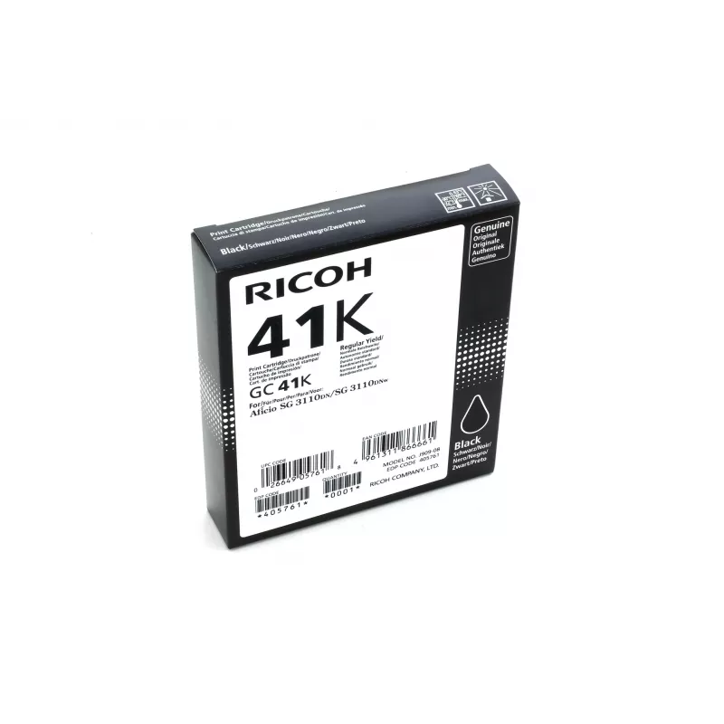 Ricoh 405761 cartucho de tinta 1 ud. original rendimiento estándar negro fotográfico