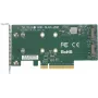 SUPERMICRO tarjeta riser PCI-E Low Profile compatible con 2x módulo M2 (AOC-SLG3-2M2-O)
