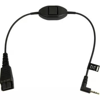 Cable de audio Jabra 8800-00-55 0,3 m QD jack 2,5 mm negro