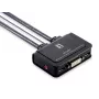 LevelOne conmutador KVM por cable de 2 puertos USB DVI-D Single Link, soporte de audio