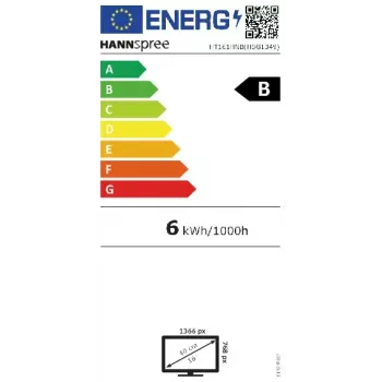 Hannspree HT161HNB monitor de ordenador 39,6 cm (15,6 pulgadas) 1366 x 768 píxeles HD LED táctil de sobremesa negro