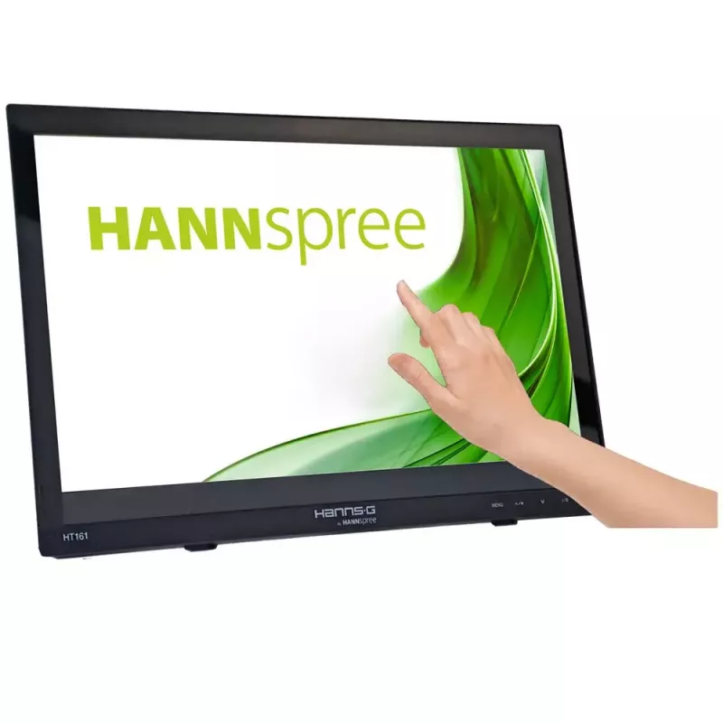 Hannspree HT161HNB monitor de ordenador 39,6 cm (15,6 pulgadas) 1366 x 768 píxeles HD LED táctil de sobremesa negro