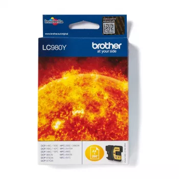 Brother LC980Y cartucho de tinta 1 ud. original amarillo