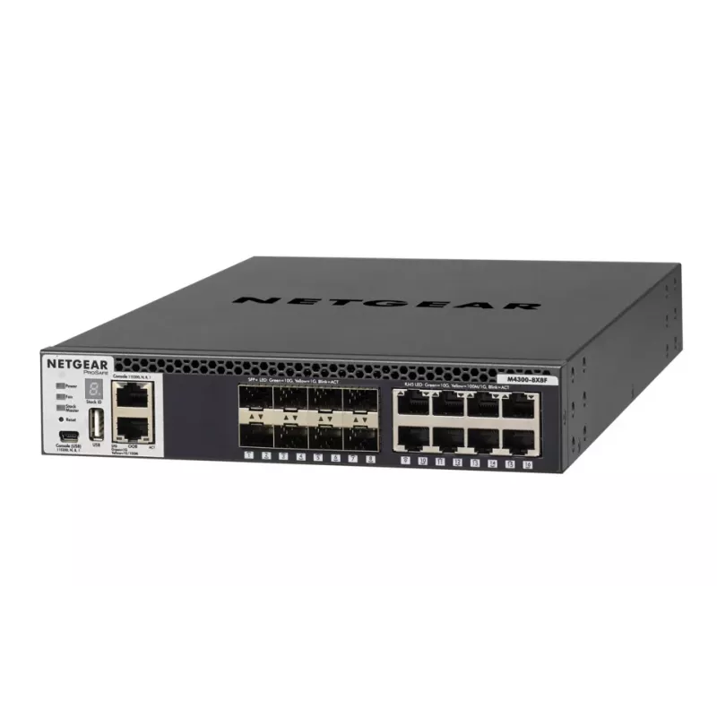NETGEAR M4300-8X8F Managed L3 10G Ethernet (100/1000/10000) 1U negro