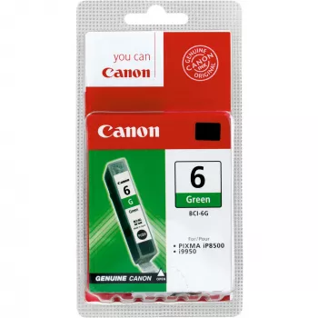 Canon BCI-6G cartucho de tinta verde, verde, tinta pigmentada, 1 ud., 2300 páginas
