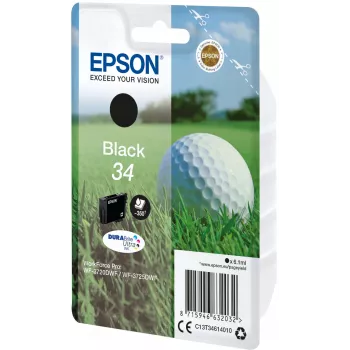 Epson Golfball Einzelpack Schwarz 34 DURABrite Ultra Ink