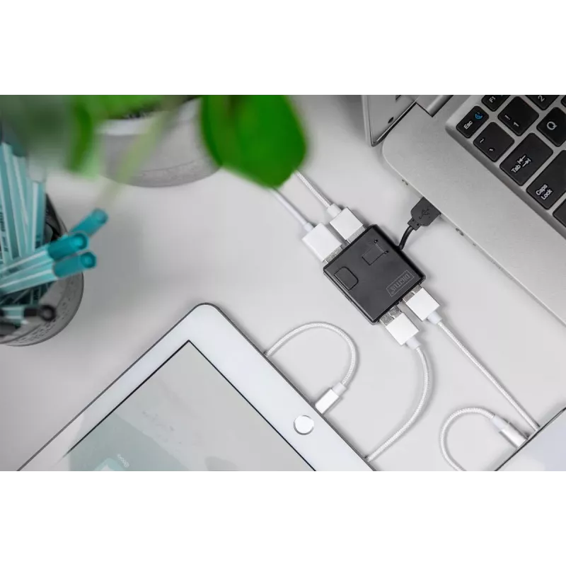 DIGITUS USB 2.0 High-speed Hub 4 puertos (da-70217)