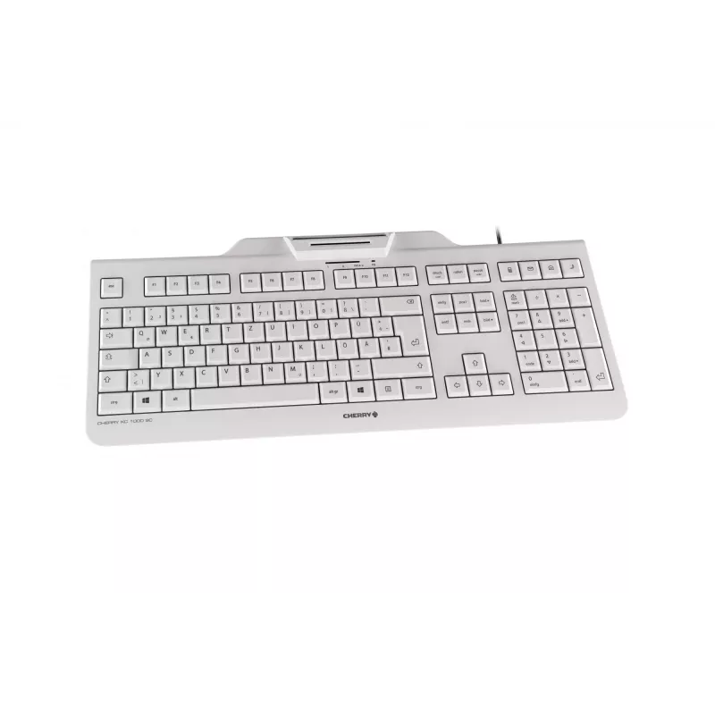 CHERRY KC 1000 SC Office USB QWERTZ Deutsch Gris teclado