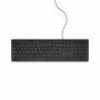 Teclado con cable DELL - KB216 - Alemán (QWERTZ) - Negro, tamaño completo (100%), con cable, USB, QWERTZ, negro