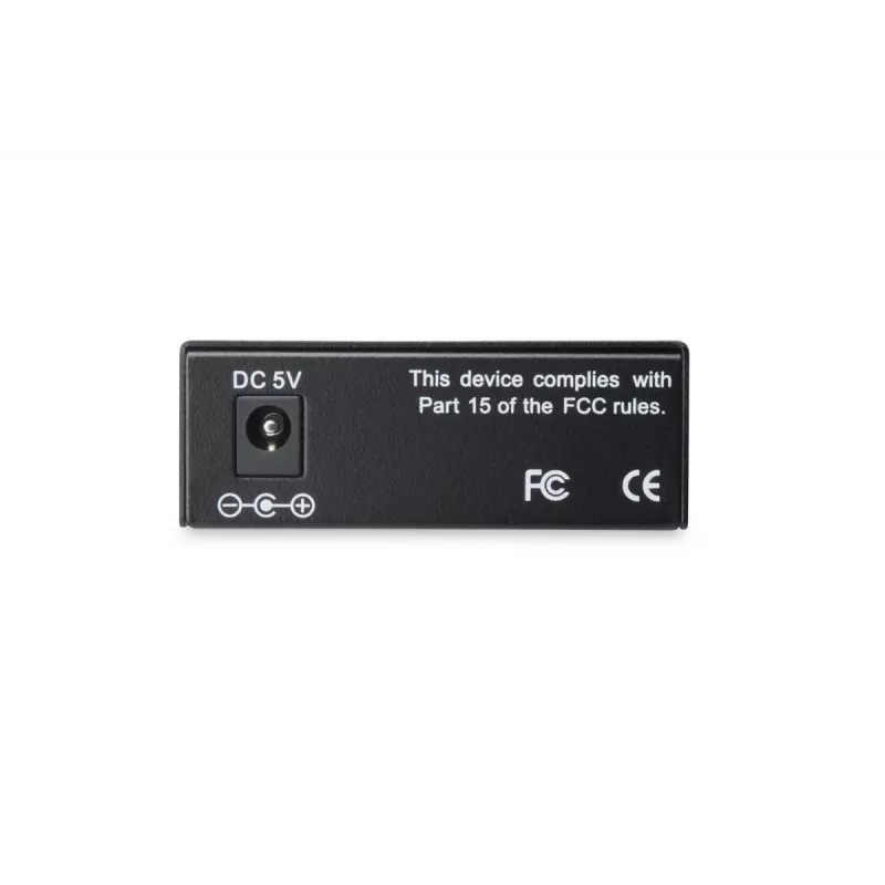 DIGITUS DN-82110-1 conversor de medios Gigabit, multimodo de 10/100/1000Base-T a 1000Base-SX, de RJ45 a ST, 850 nm, hasta 0,5 km