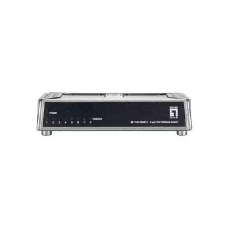 Switch no gestionado LevelOne FSW-0808TX de 8 puertos Fast Ethernet