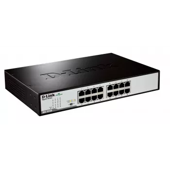Switch de red D-Link DGS-1016D/E no gestionado negro, metal