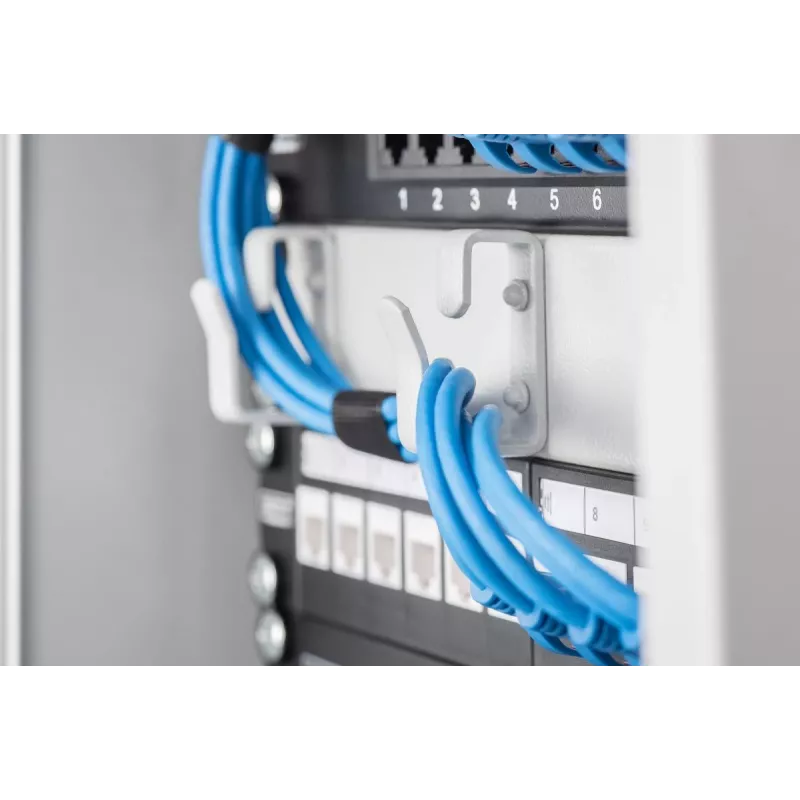 Panel de parcheo DIGITUS CAT6 8 puertos apantallado negro 10in