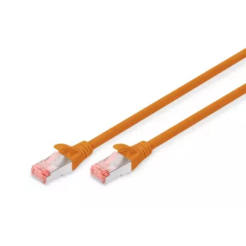 Cable de parcheo DIGITUS - CAT6 - S/FTP - Snagless - Cu - 1m - naranja