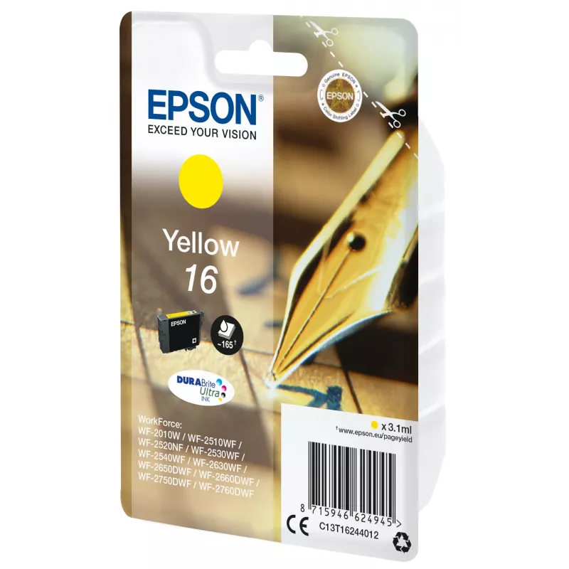 Epson Pen and crossword Singlepack amarillo 16 DURABrite Ultra tinta