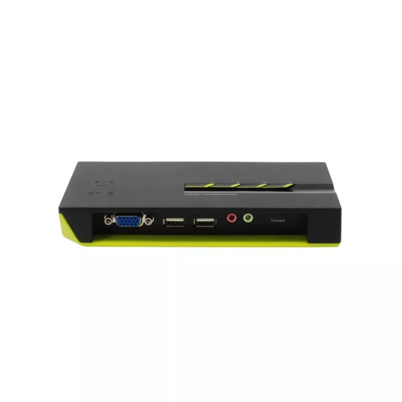 Conmutador KVM LevelOne 4 puertos USB VGA, soporte de audio