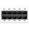 DIGITUS CAT 3 ISDN panel de parcheo, no apantallado 50 puertos RJ45, 8P4C, LSA, 1U, montaje en rack, color gris RAL 7035